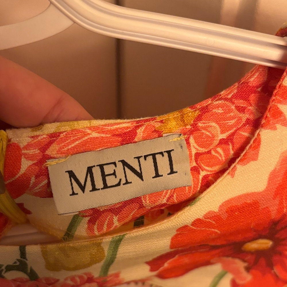 Floral Midi Dress in Red and Yellow - Picture 2 of 7